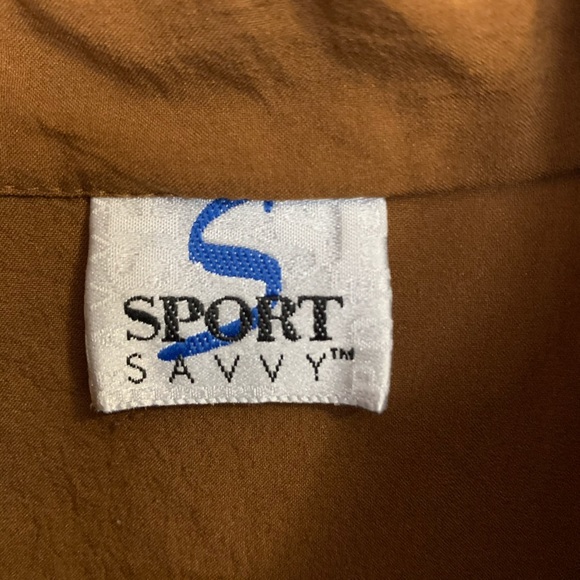 VINTAGE SPORT SAVVY LEOPARD BOMBER JACKET SZ SMALL - Picture 5 of 6